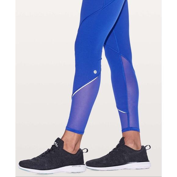 Lululemon Gait Keeper 7/8 Tights Leggings Jet Stream Blue Size 4 - Picture 3 of 10